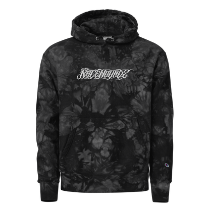 Embroidered Tie-Dye Hoodie